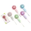 Mini handheld lanyard fan, colorful small electric fan, portable handheld small fan, silent and low-noise Item Picture